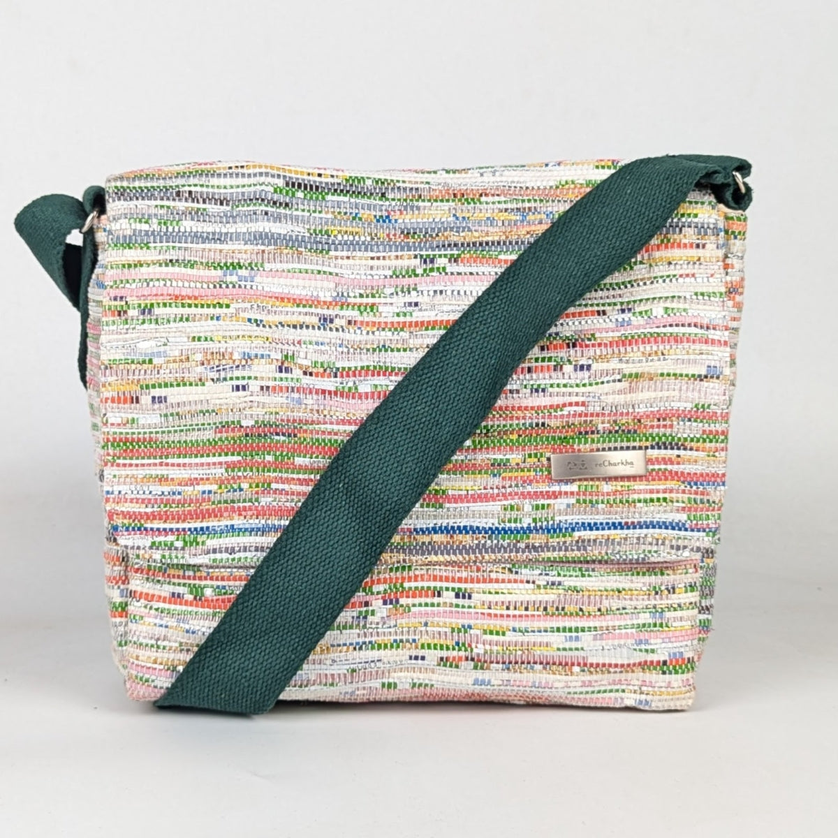 Upcycled Handcrafted Messenger Bag (MB1225-008) PS_W