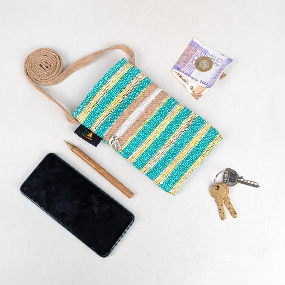 Upcycled Handcrafted Mobile Sling (MSL0626-007) PS_W