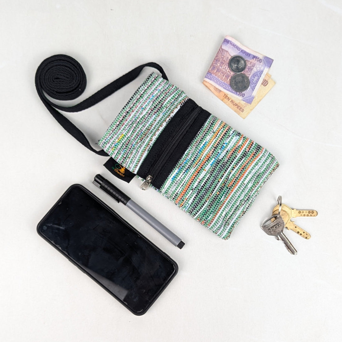 Upcycled Handcrafted Mobile Sling (MSL0726-009) 