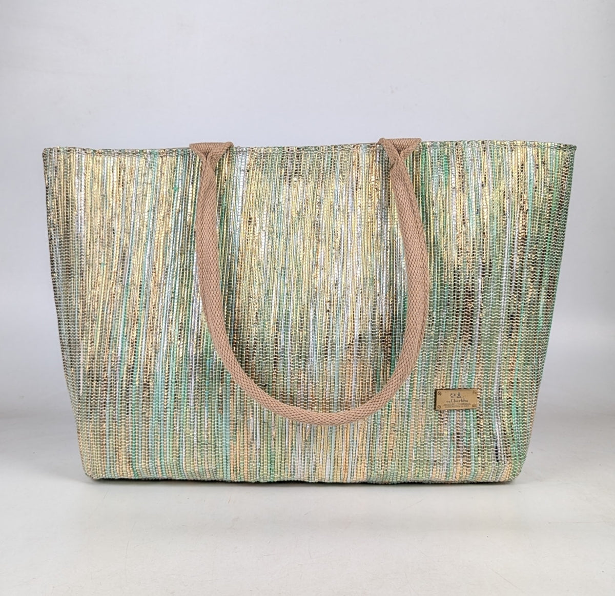 Upcycled Handcrafted Office Tote (OT1025-004) PS_W