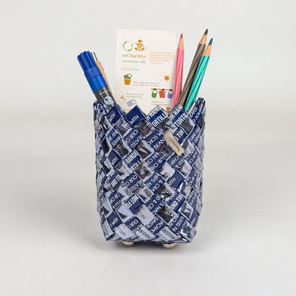 Upcycled Handcrafted Origami Basketery Deco Storage Small (BDSS0126-002)