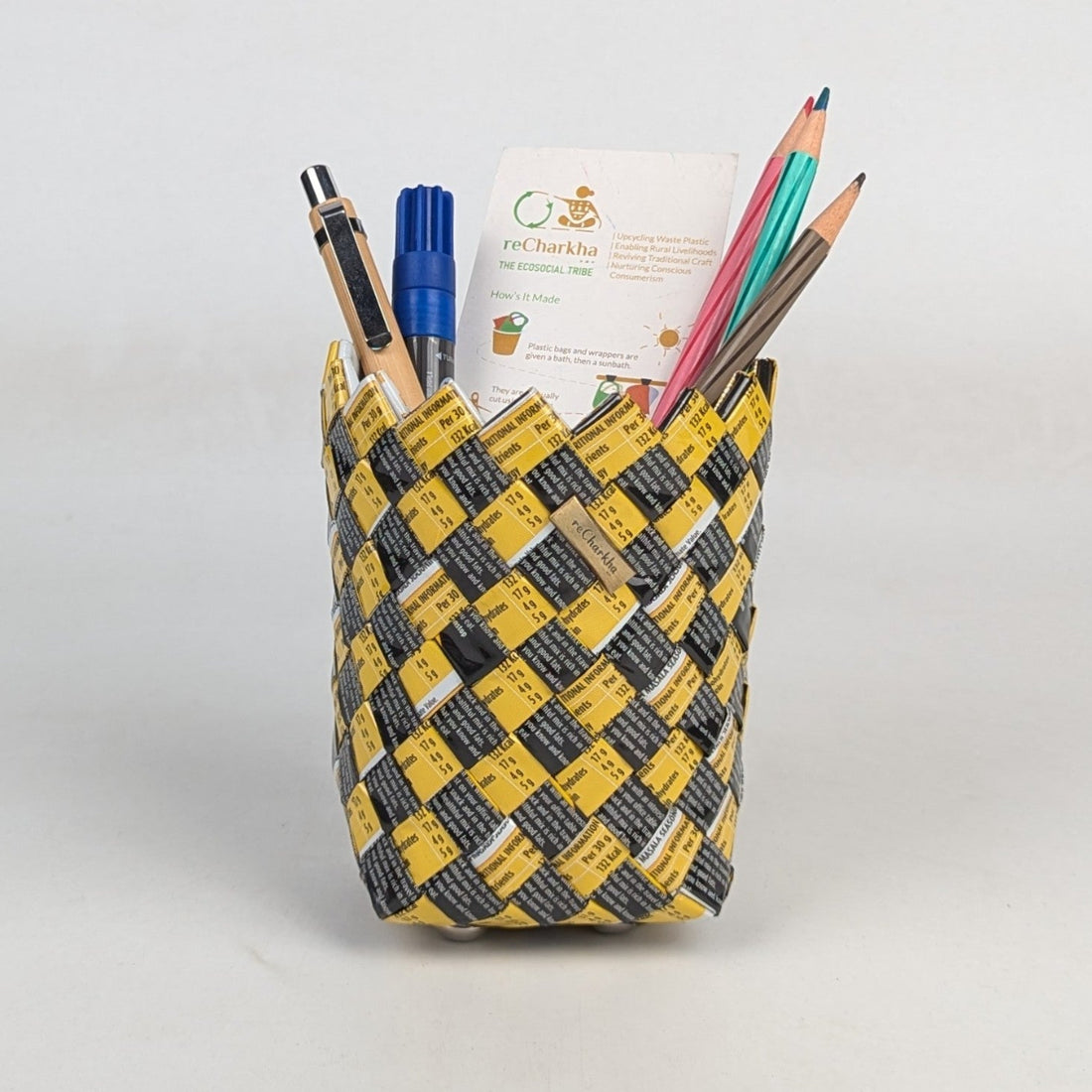 Upcycled Handcrafted Origami Basketery Deco Storage Small (BDSS0126-003)