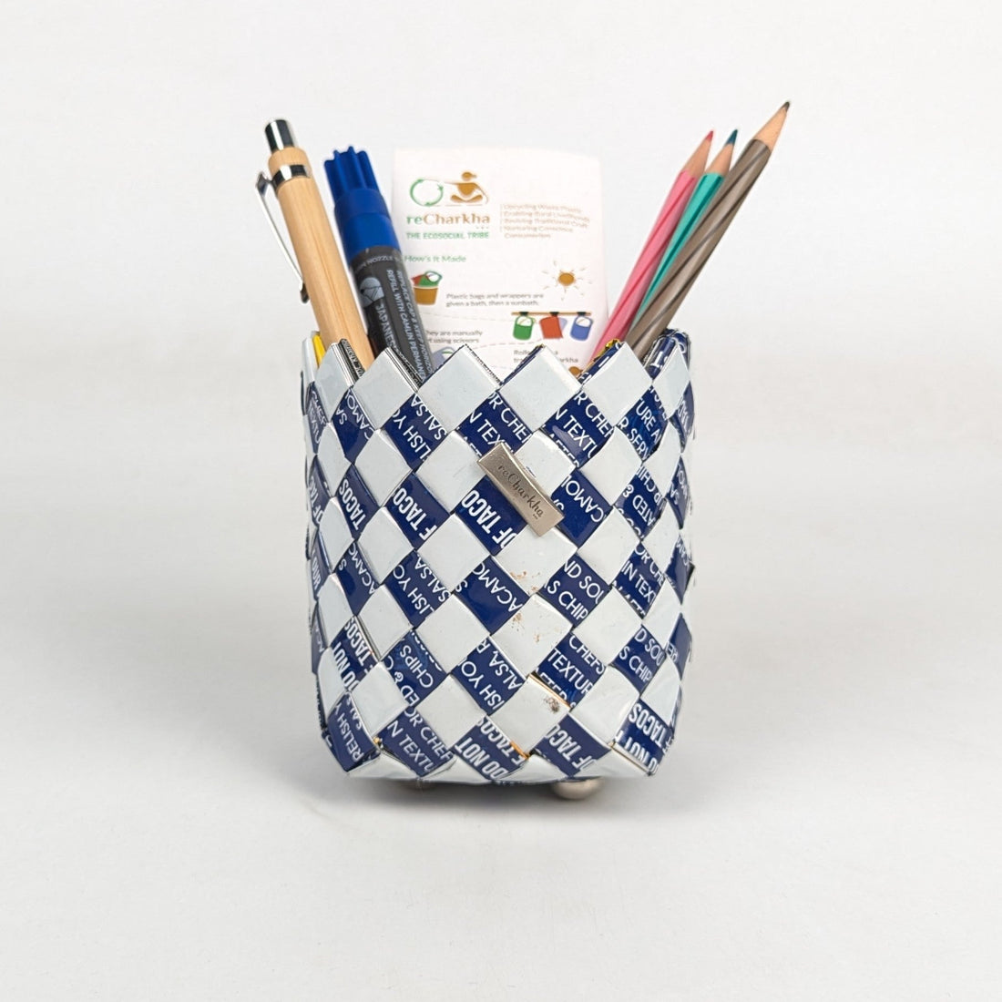 Upcycled Handcrafted Origami Basketery Deco Storage Small (BDSS0126-008)