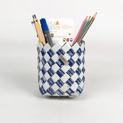 Upcycled Handcrafted Origami Basketery Deco Storage Small (BDSS0126-008)