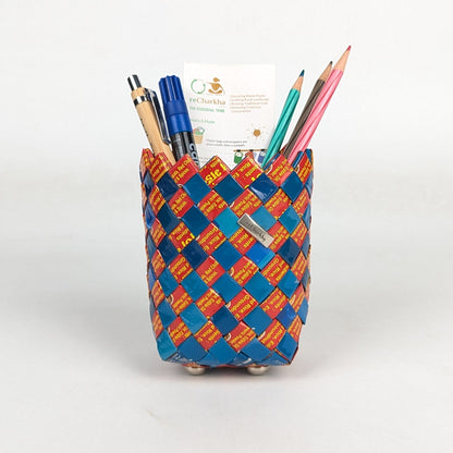 Upcycled Handcrafted Origami Basketery Deco Storage Small (BDSS0126-010)