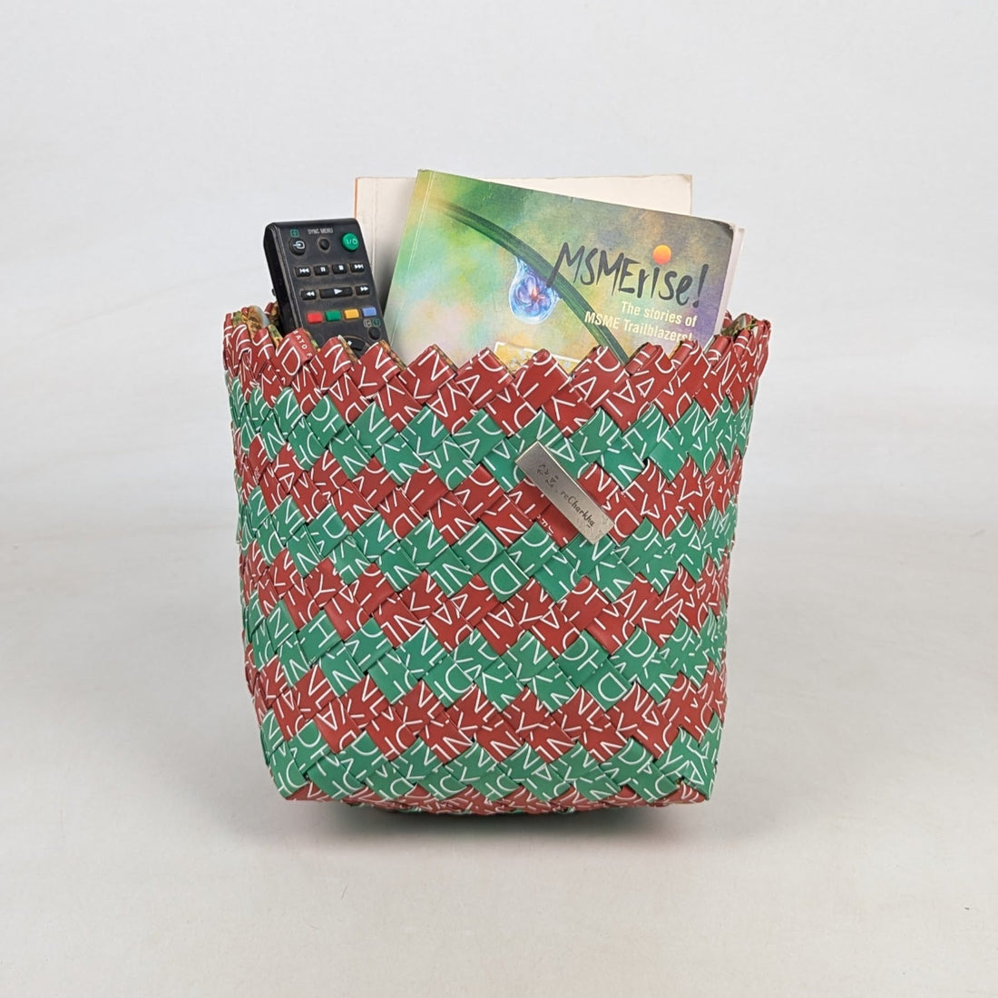 Upcycled Handcrafted Origami Basketry Deco Storage Large (BDSL0626-001) PS_W