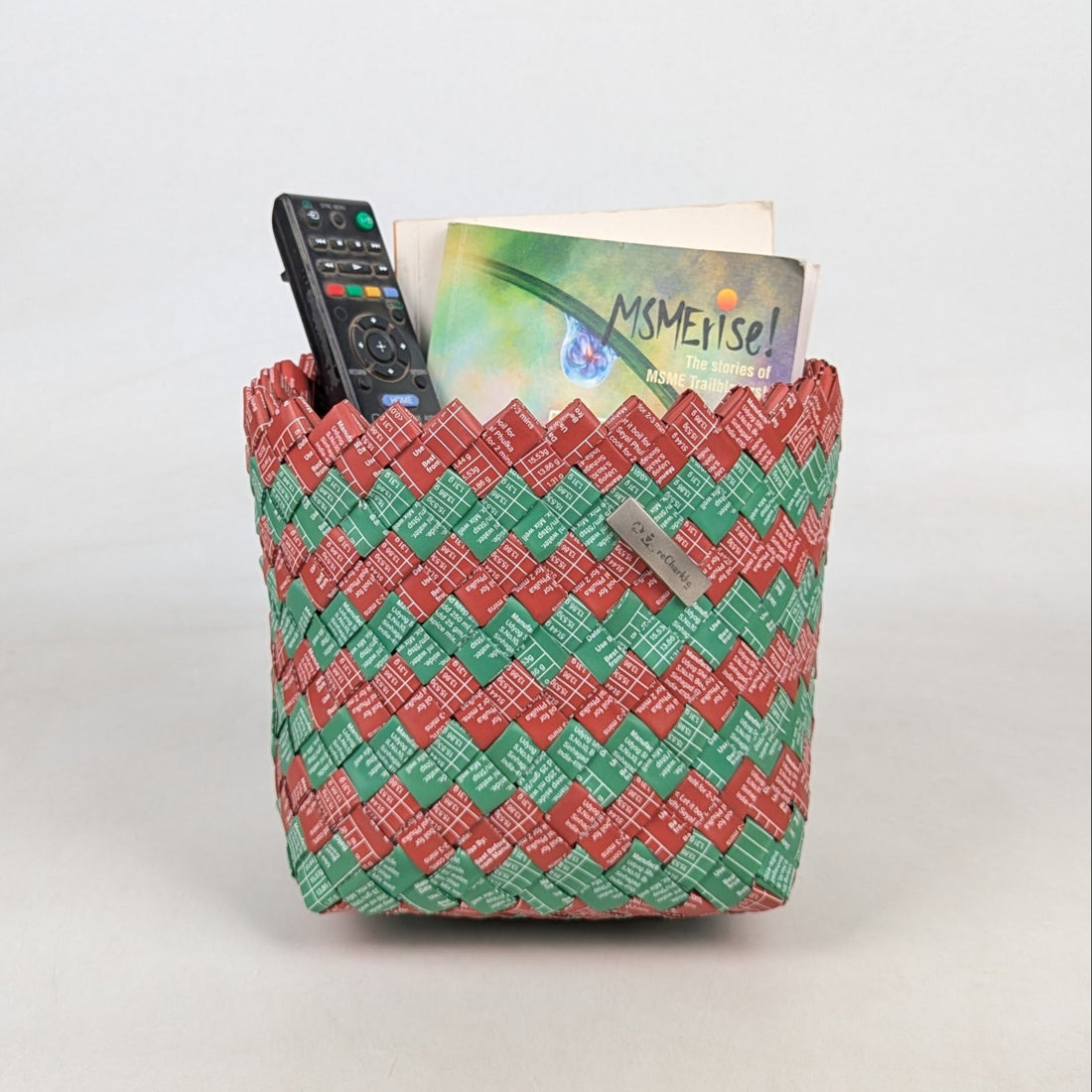Upcycled Handcrafted Origami Basketry Deco Storage Large (BDSL0626-002) PS_W