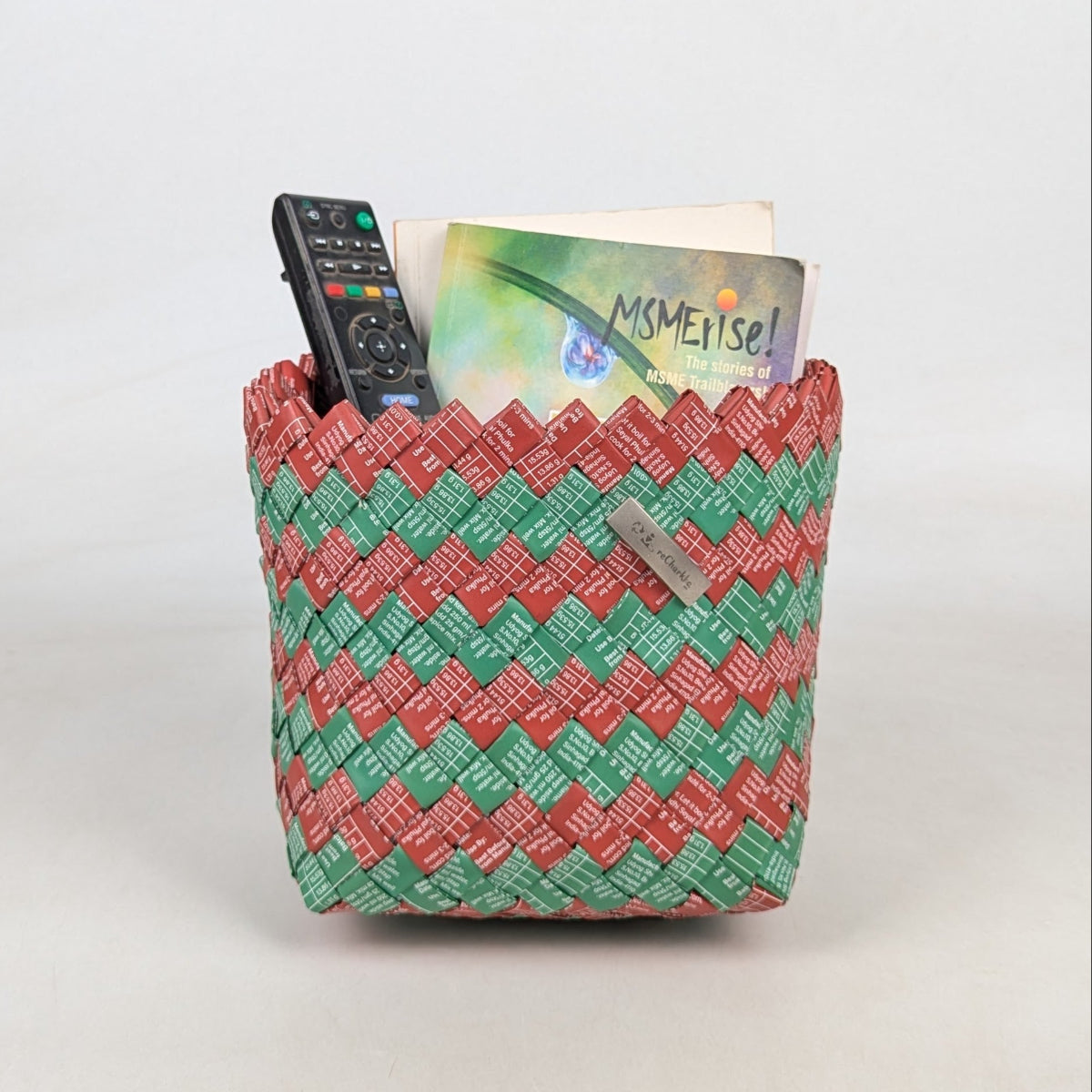 Upcycled Handcrafted Origami Basketry Deco Storage Large (BDSL0626-002) PS_W
