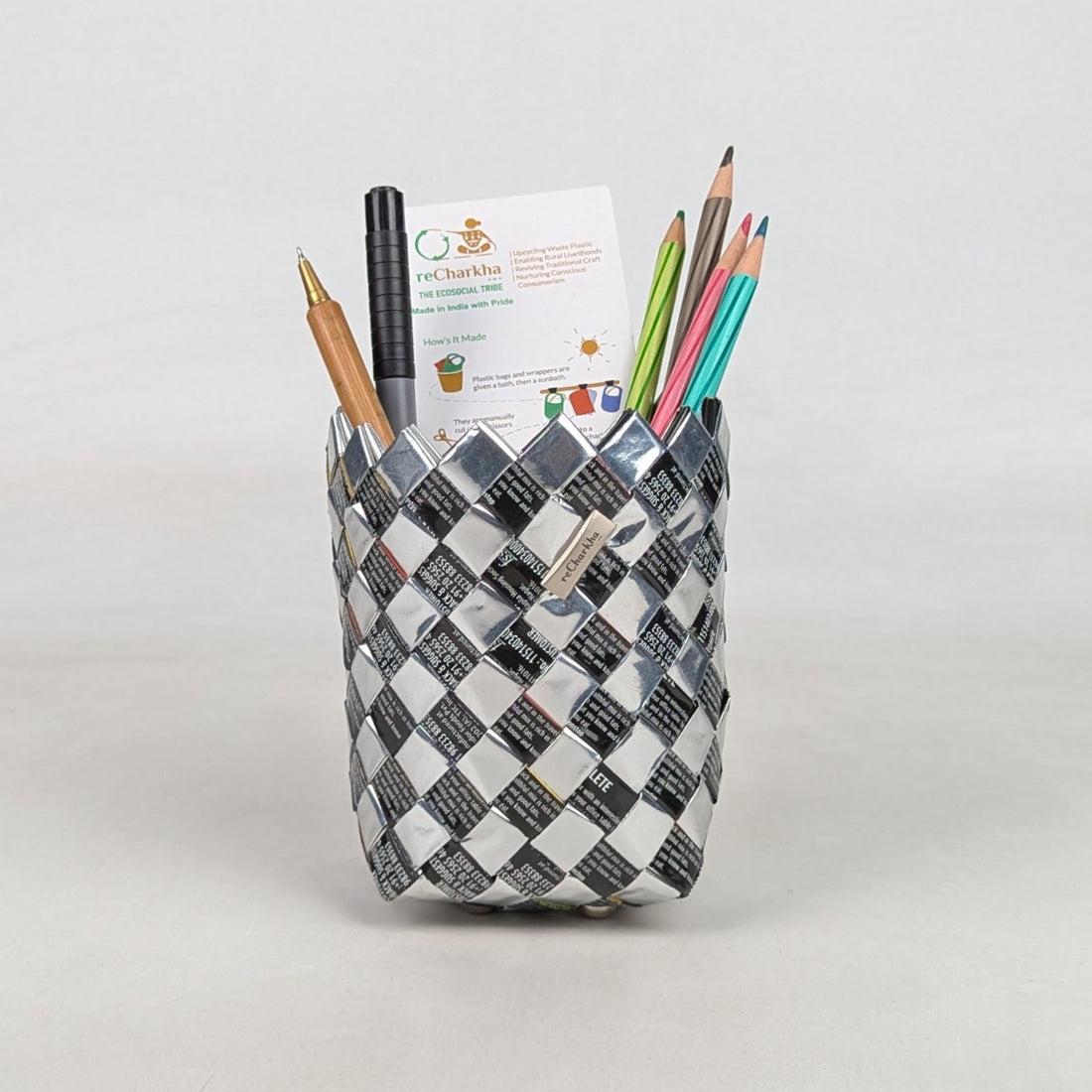 Upcycled Handcrafted Origami Basketry Deco Storage Small (BDSS0626-001) PS_W