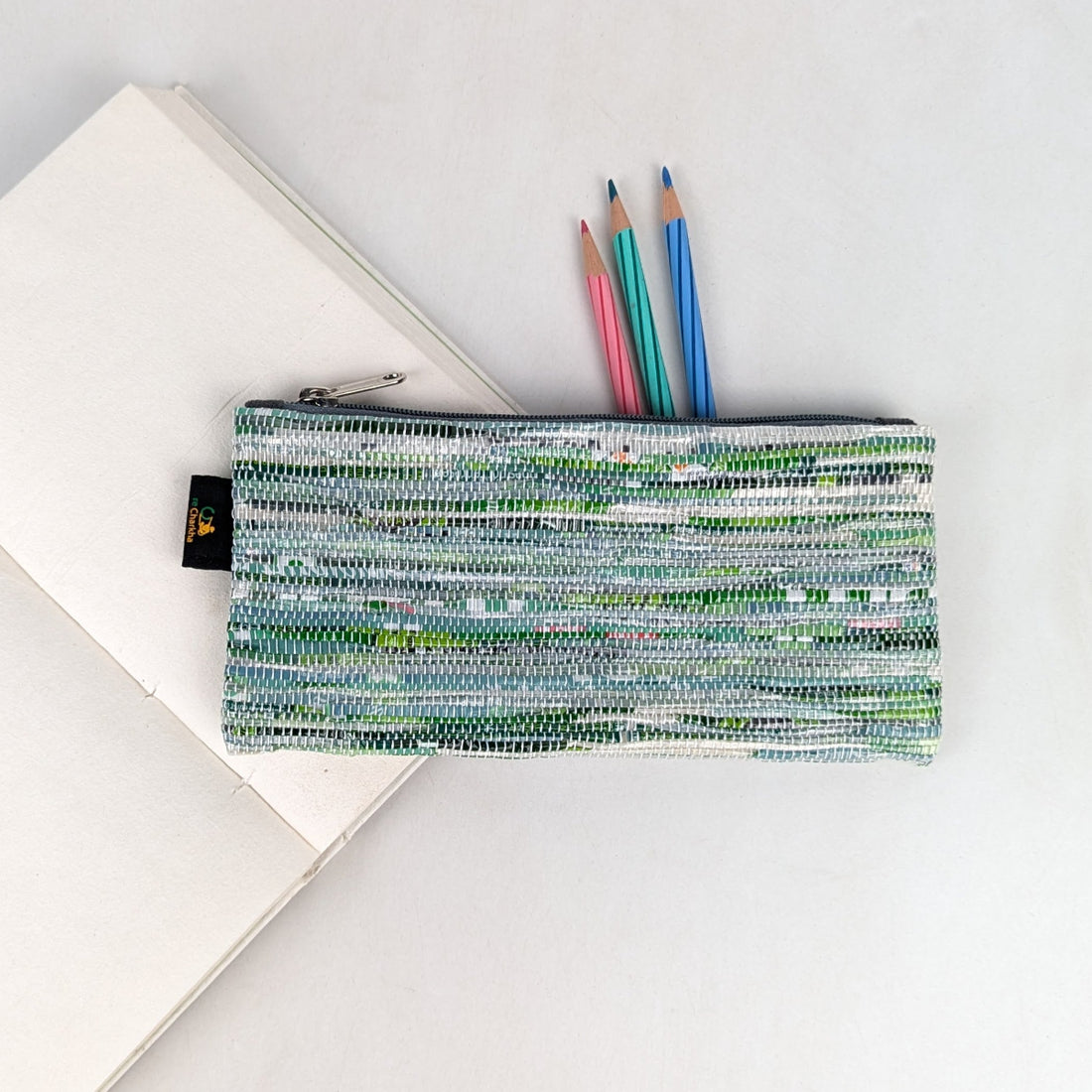 Upcycled Handcrafted Pencil Pouch (PP0526-001) PS_W
