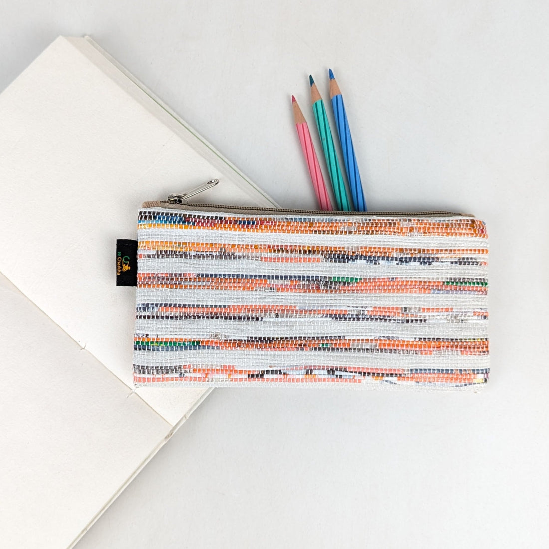 Upcycled Handcrafted Pencil Pouch (PP0526-003) PS_W