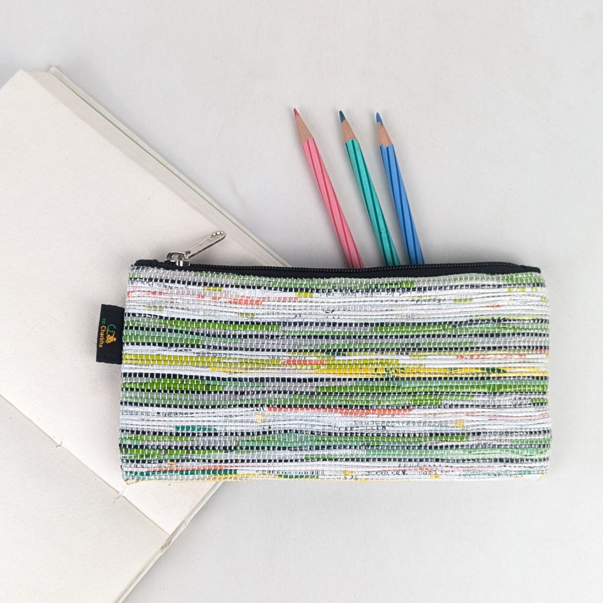 Upcycled Handcrafted Pencil Pouch (PP0526-024) PS_W