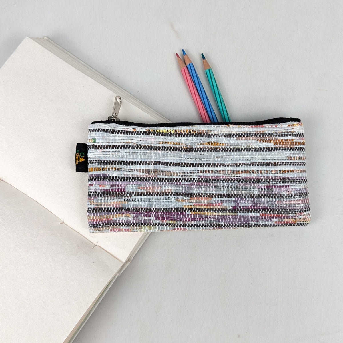 
Upcycled Handcrafted Pencil Pouch (PP0626-006) PS_W 

