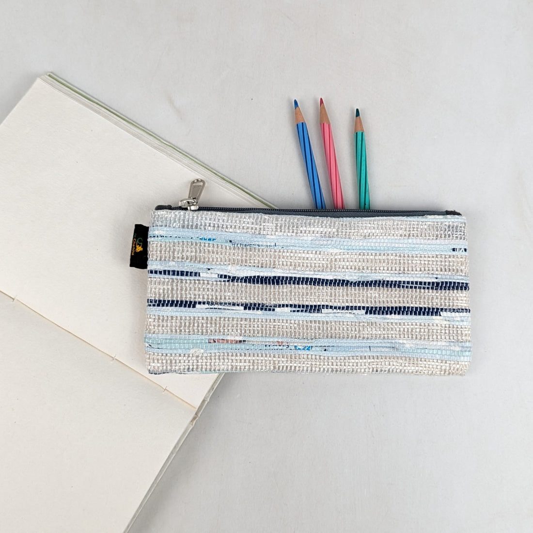 Upcycled Handcrafted Pencil Pouch (PP0726-001) 