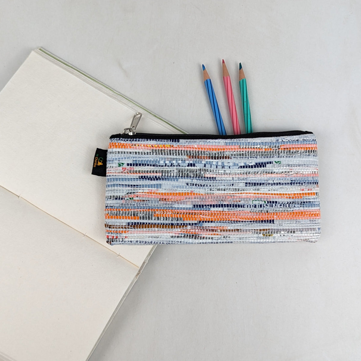 Upcycled Handcrafted Pencil Pouch (PP0726-004) 