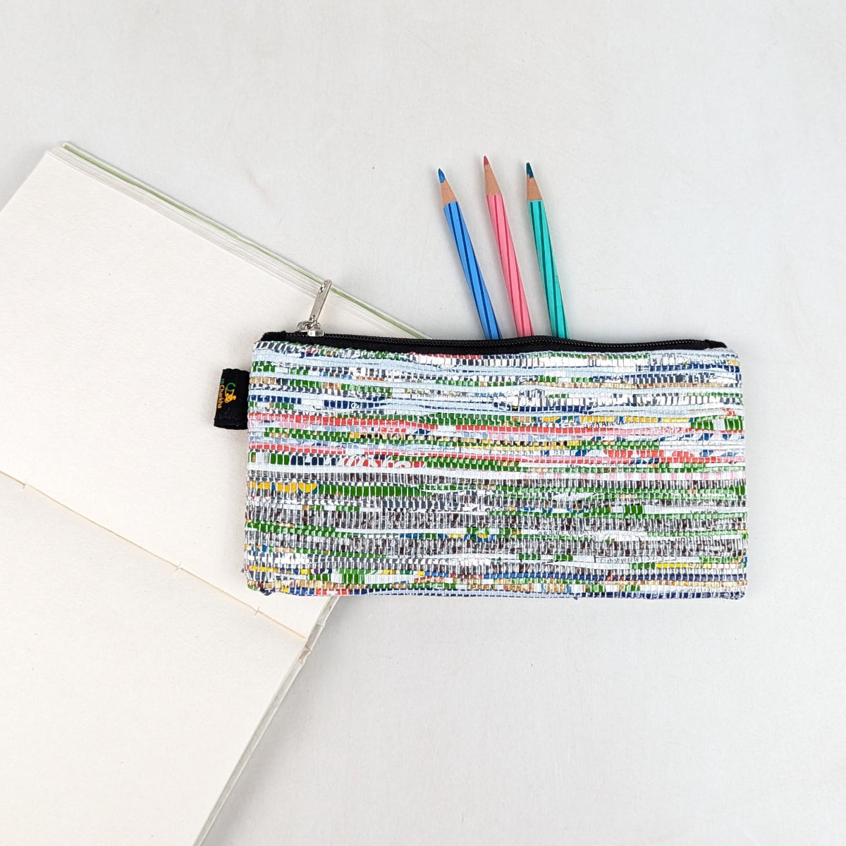 Upcycled Handcrafted Pencil Pouch (PP0726-005) 