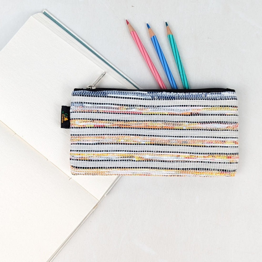 Upcycled Handcrafted Pencil Pouch (PP0726-010)