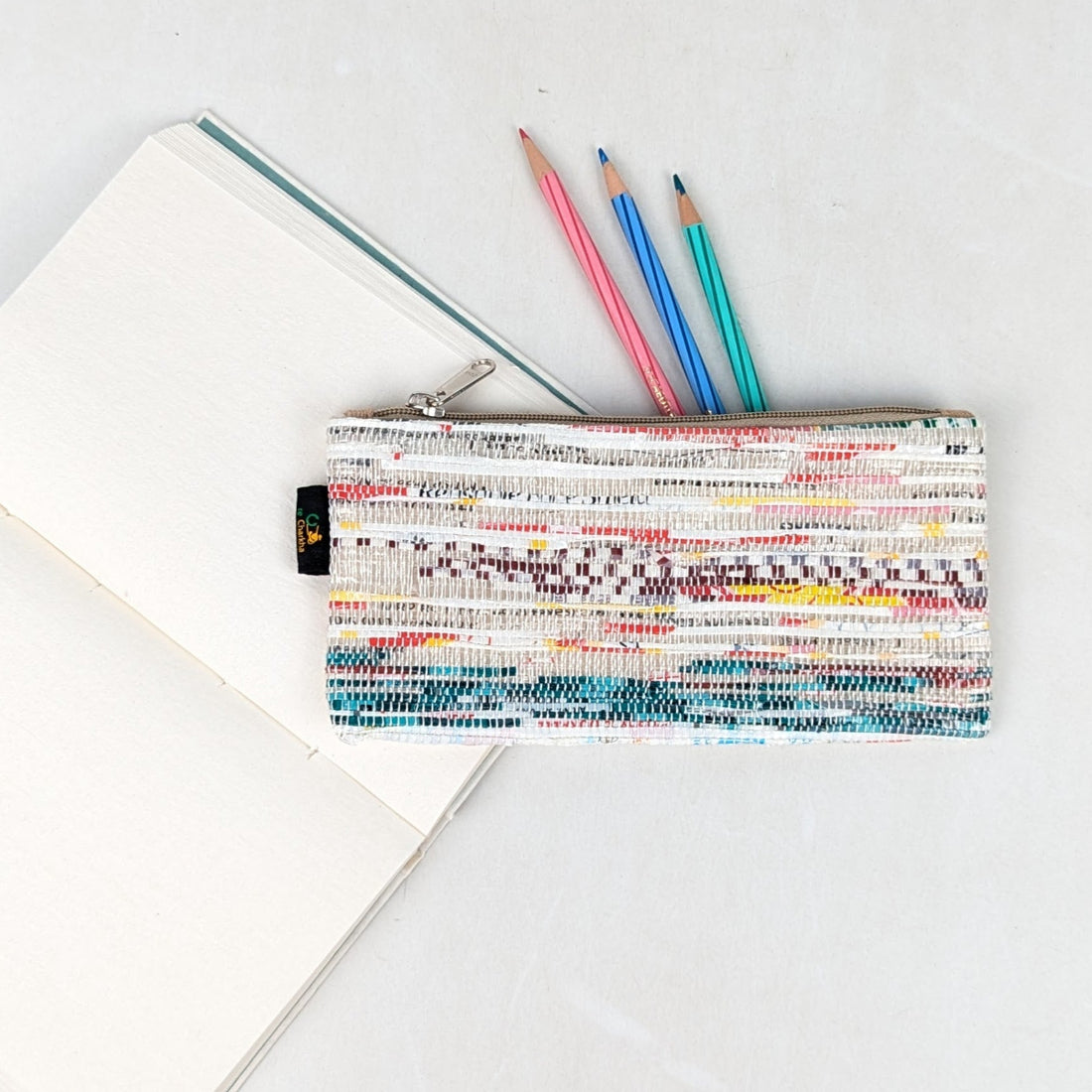 Upcycled Handcrafted Pencil Pouch (PP0726-012) 