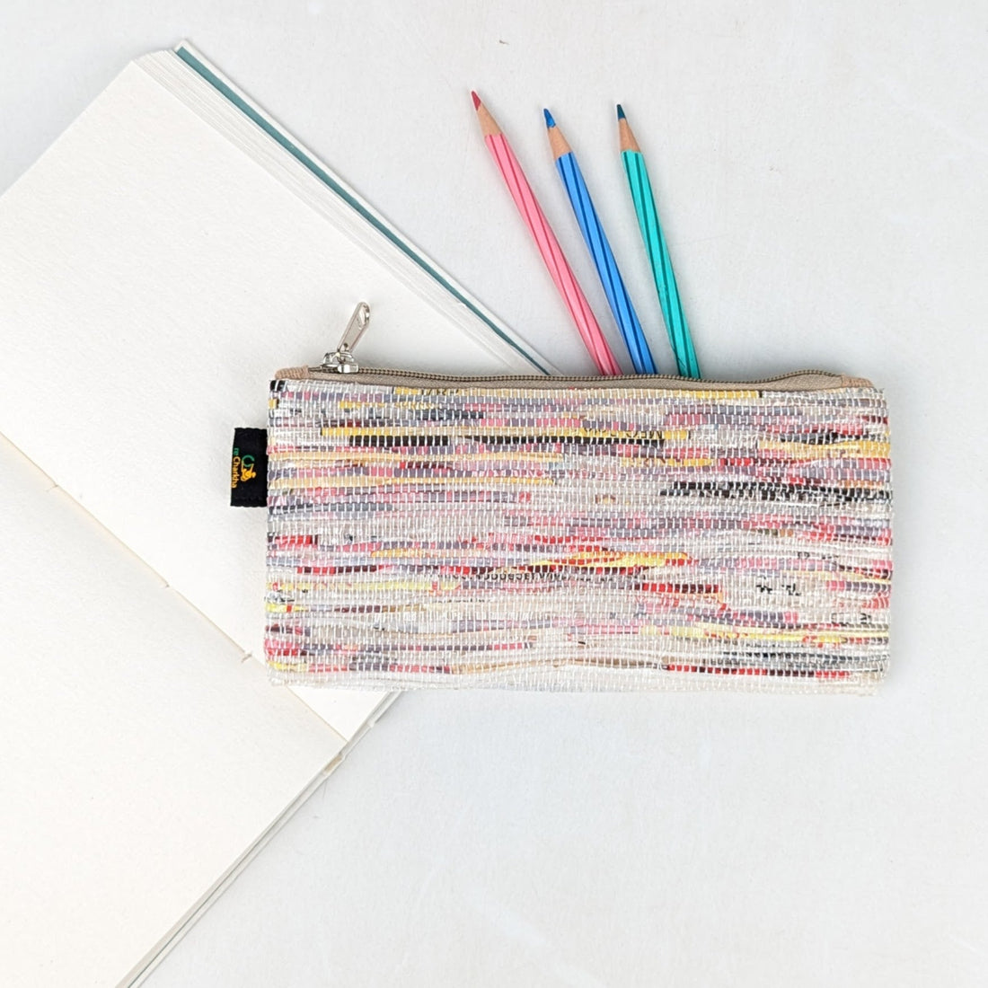Upcycled Handcrafted Pencil Pouch (PP0726-017) 