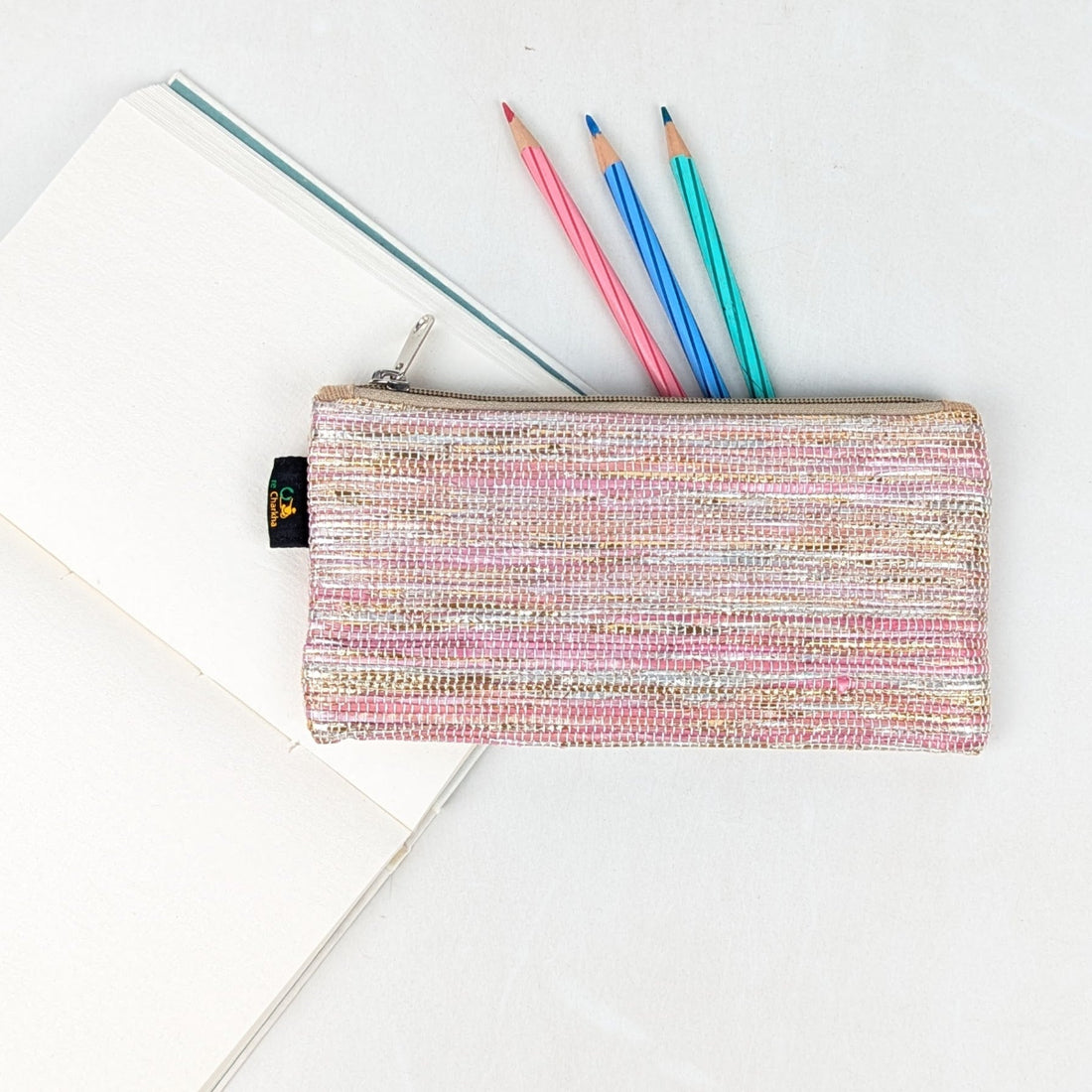 Upcycled Handcrafted Pencil Pouch (PP0726-018)