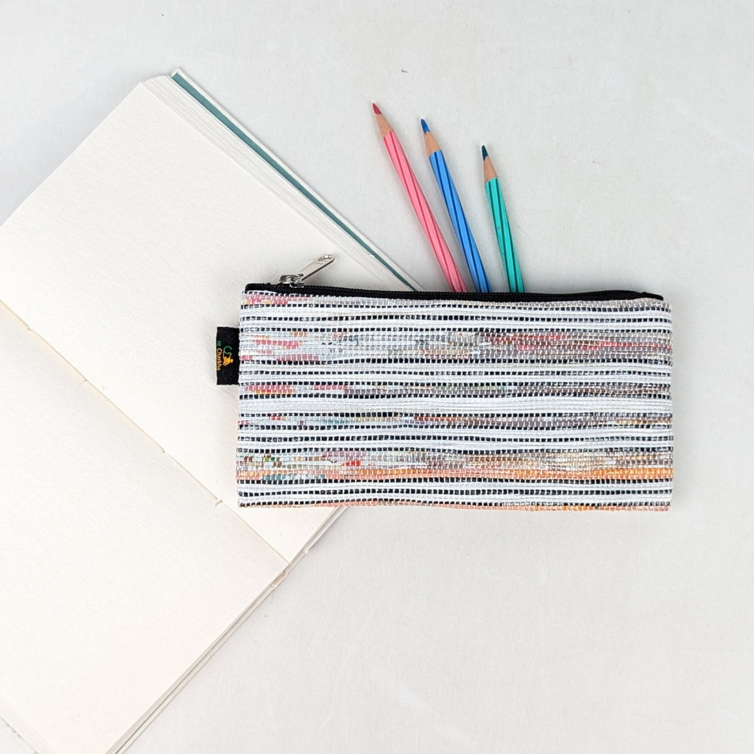 Upcycled Handcrafted Pencil Pouch (PP0726-019)