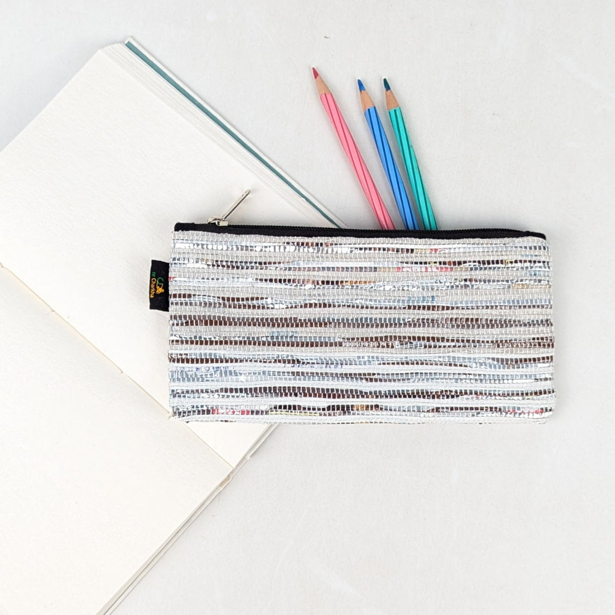 Upcycled Handcrafted Pencil Pouch (PP0726-021) 