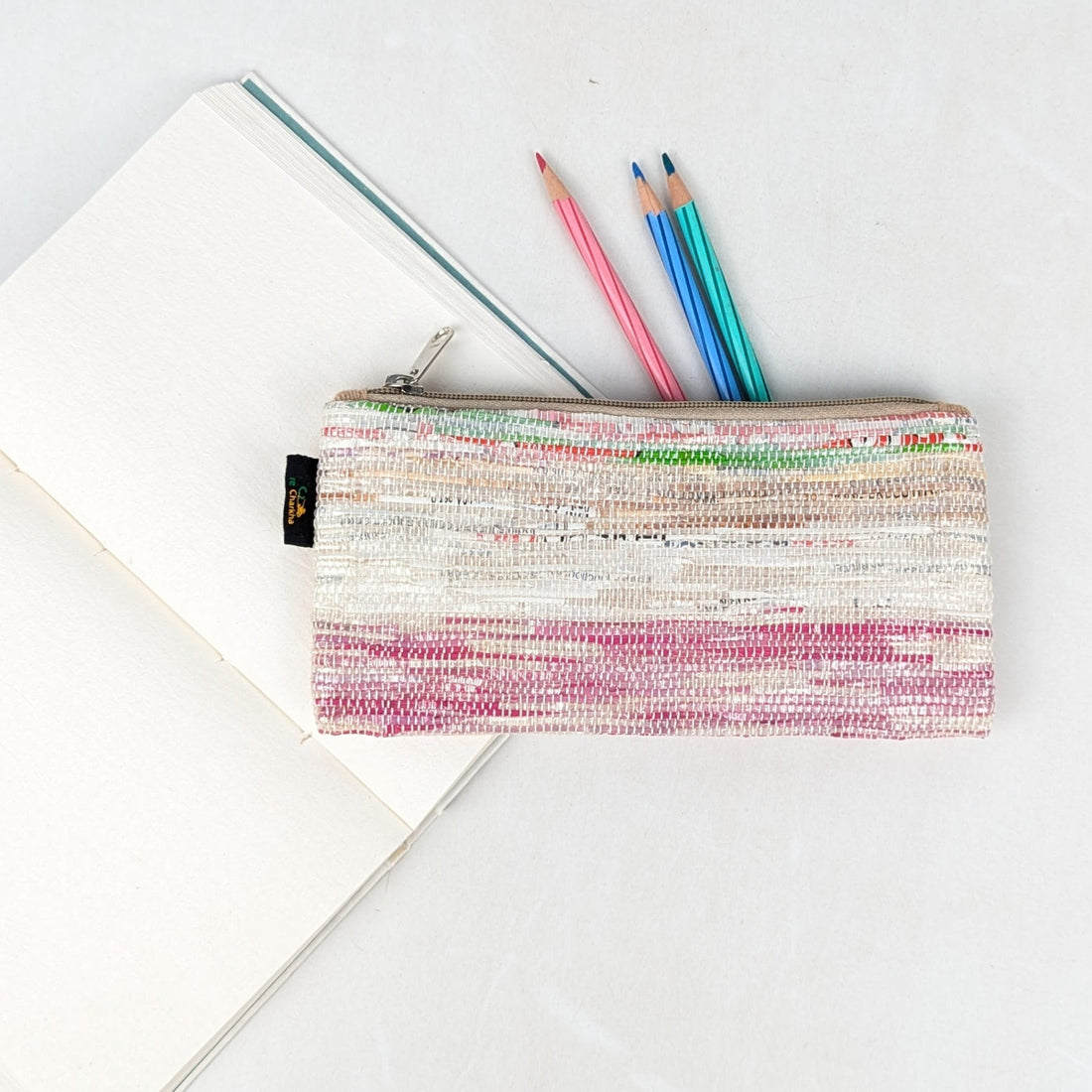 Upcycled Handcrafted Pencil Pouch (PP0726-026) 