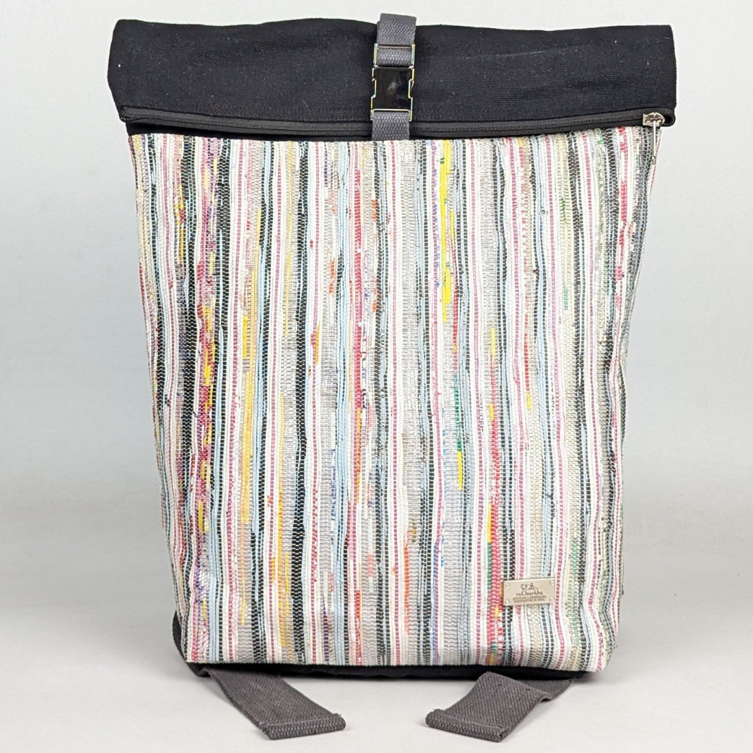 Upcycled Handcrafted Spartan Backpack (SBP0126-003) PS_W