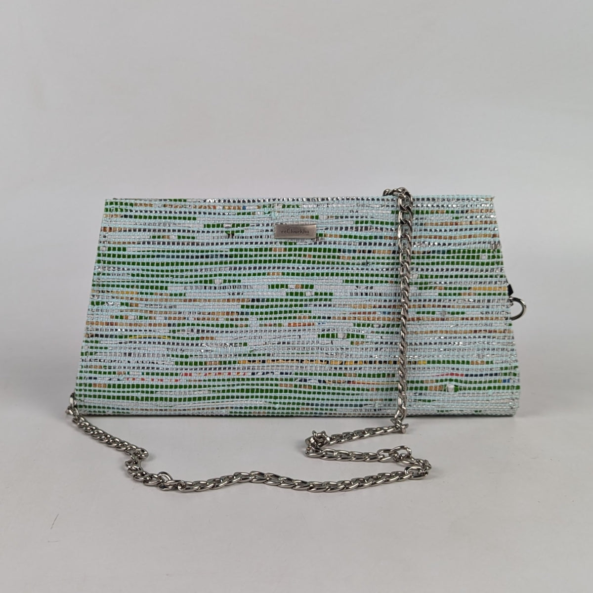 Upcycled Handcrafted Trapeze Clutch (TC0425-006) PS_W