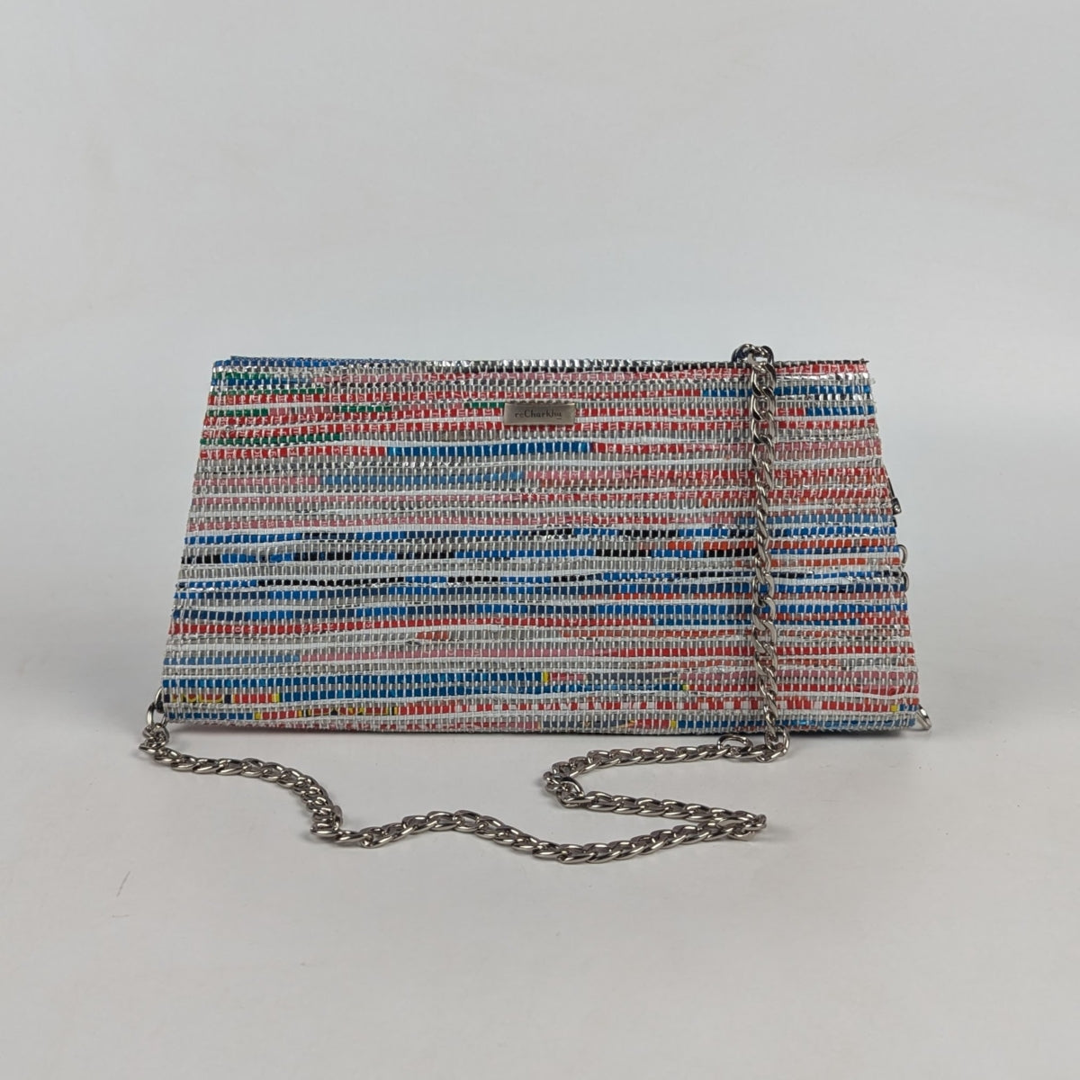 Upcycled Handcrafted Trapeze Clutch (TC0425-010) PS_W