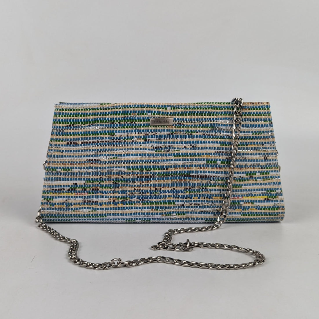Upcycled Handcrafted Trapeze Clutch (TC0425-011) PS_W