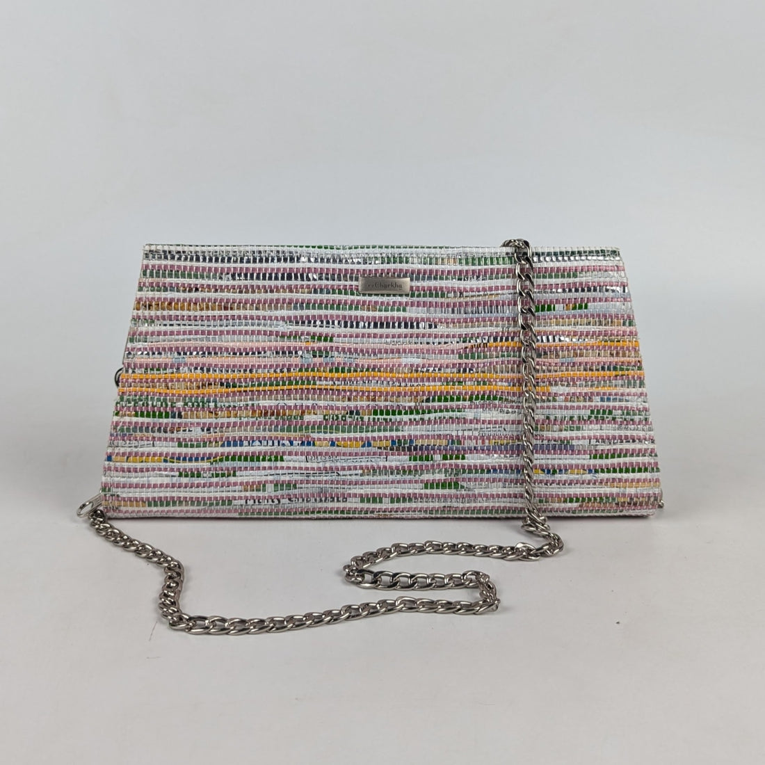 Upcycled Handcrafted Trapeze Clutch (TC0425-016) PS_W