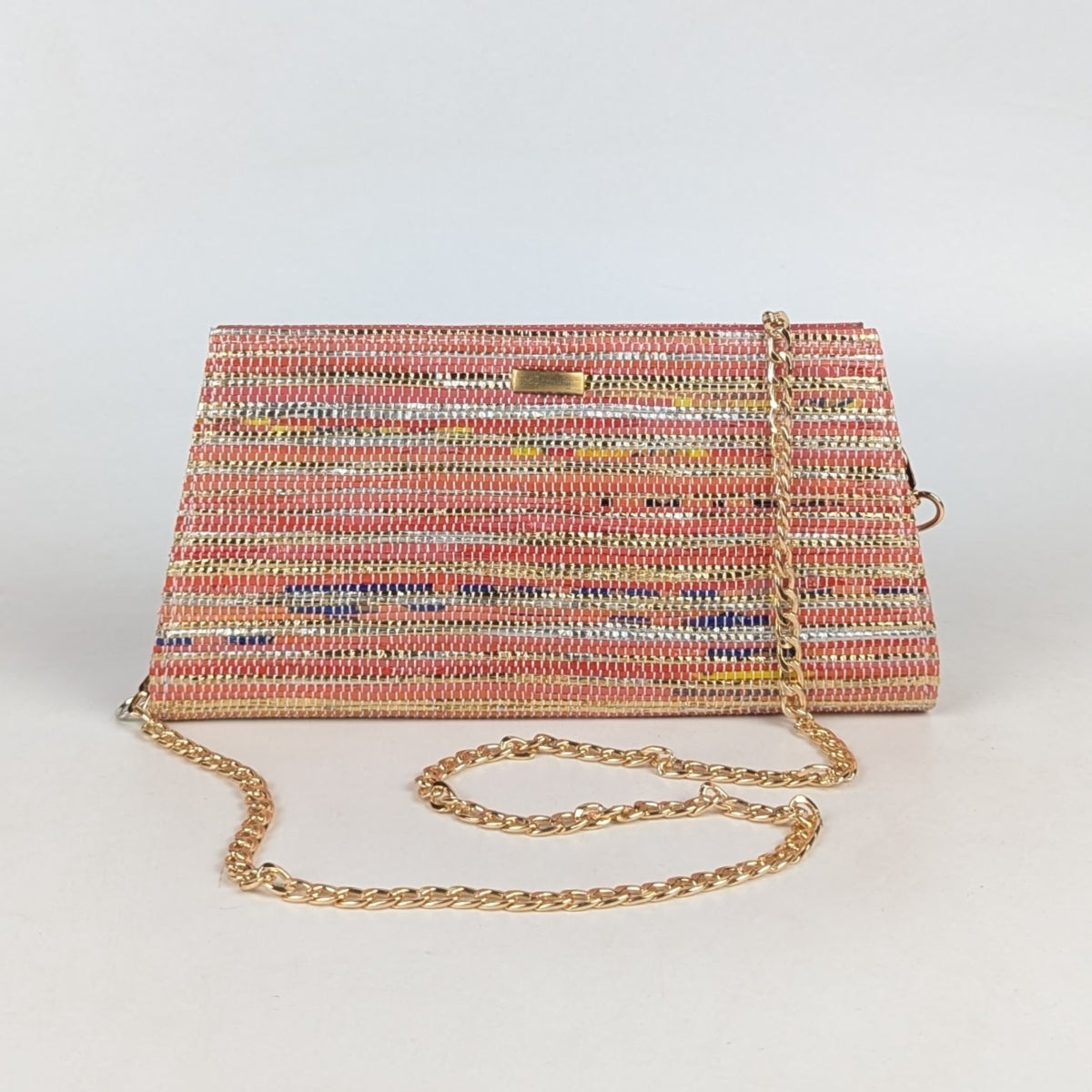 Upcycled Handcrafted Trapeze Clutch (TC0425-019) PS_W