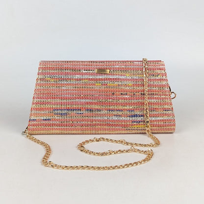 Upcycled Handcrafted Trapeze Clutch (TC0425-019) PS_W