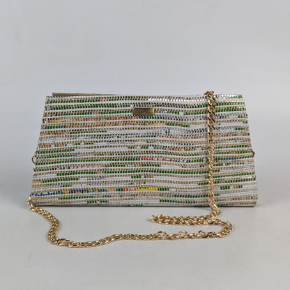 Upcycled Handcrafted Trapeze Clutch (TC0425-020) PS_W
