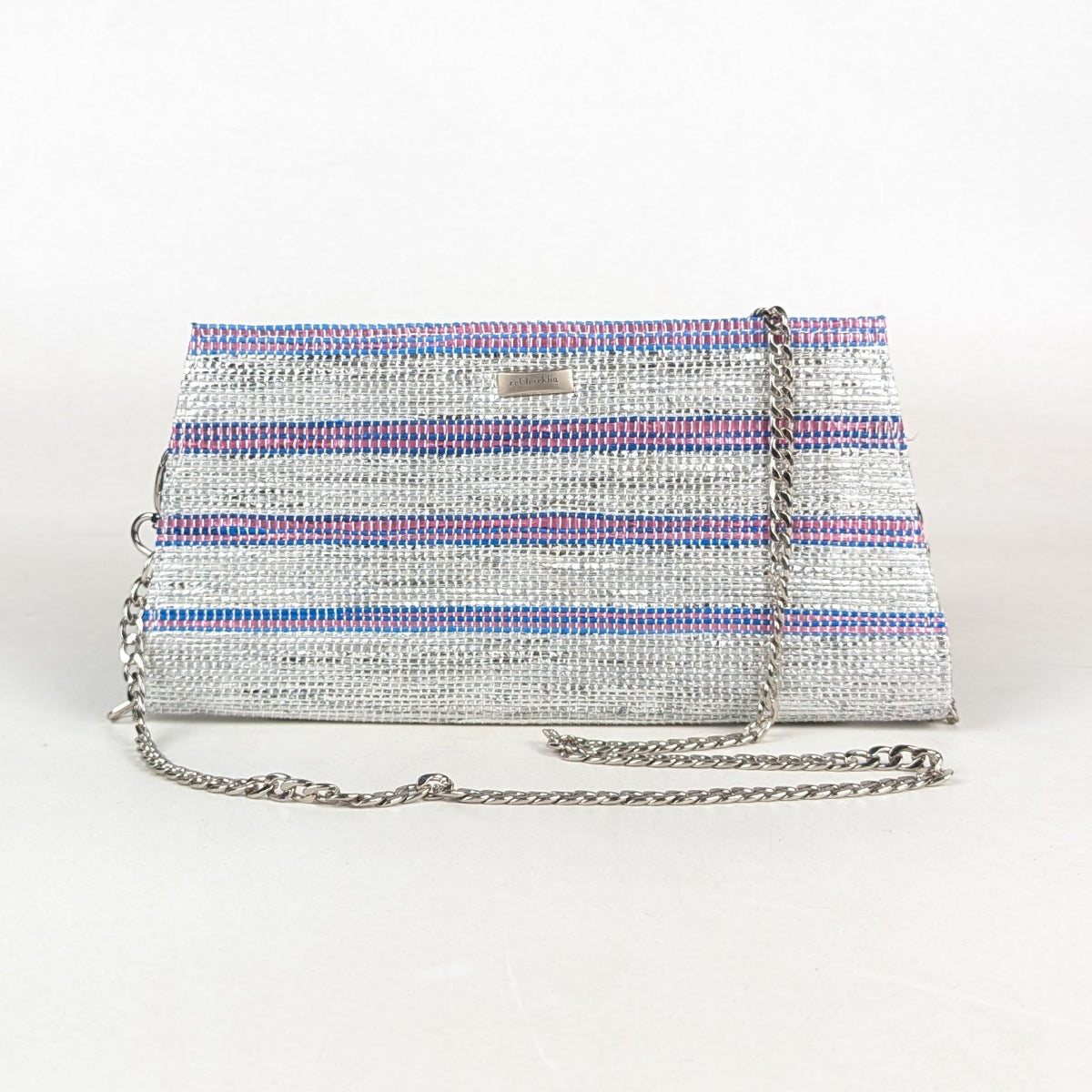 Upcycled Handcrafted Trapeze Clutch (TC0426-003) 