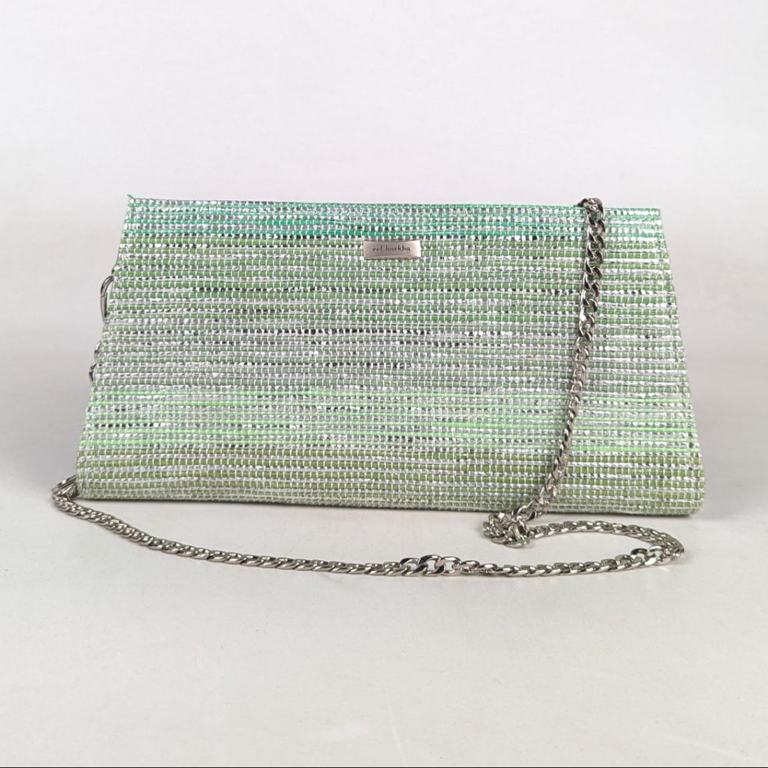 Upcycled Handcrafted Trapeze Clutch (TC0426-007) 