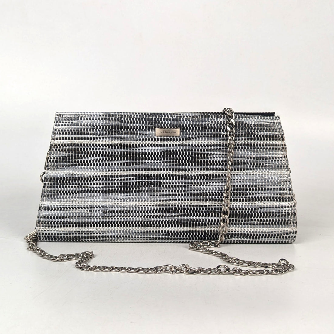 Upcycled Handcrafted Trapeze Clutch (TC0825-004) PS_W