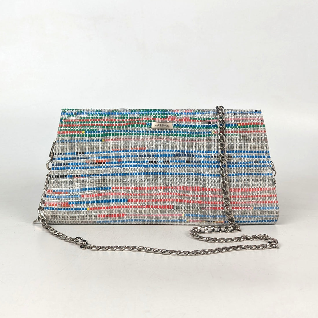 Upcycled Handcrafted Trapeze Clutch (TC0825-005) PS_W
