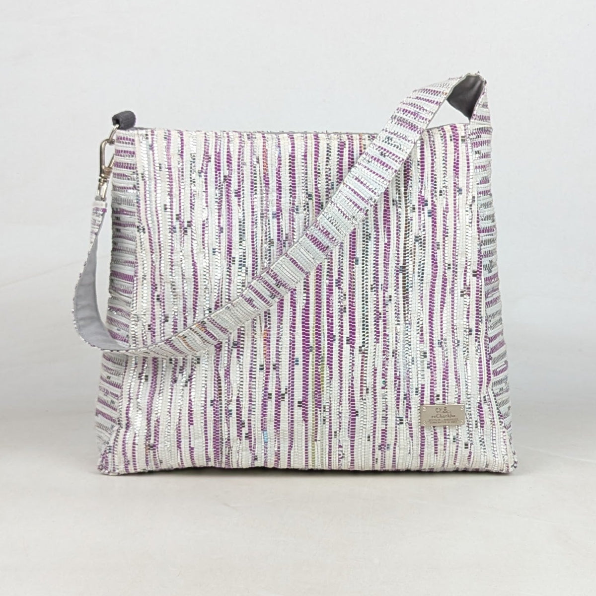 Upcycled Handcrafted Trapeze Tote (TT0726-001) 