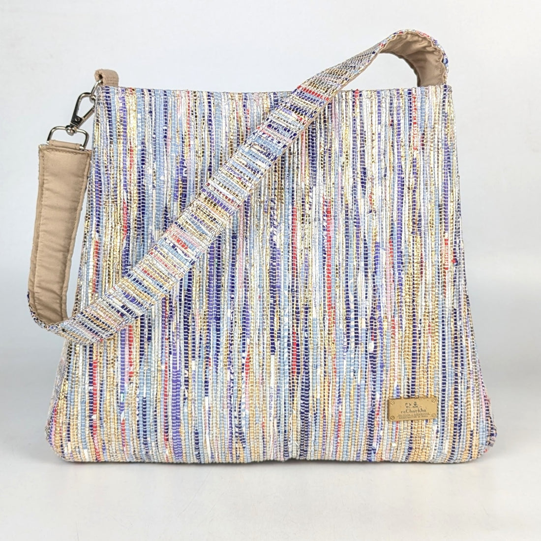 Upcycled Handcrafted Trapeze Tote (TT1025-001) PS_W