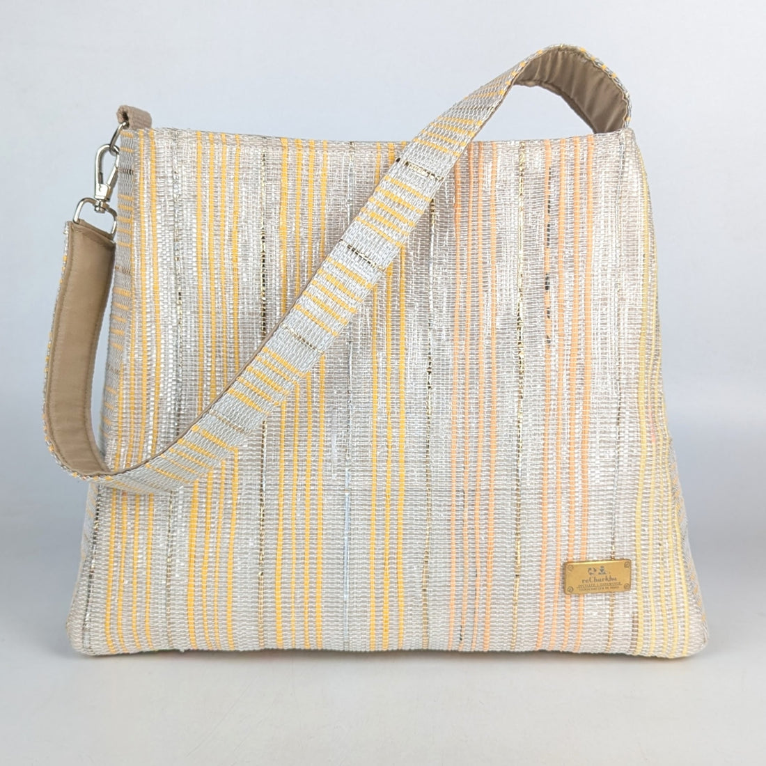 Upcycled Handcrafted Trapeze Tote (TT1025-003) PS_W