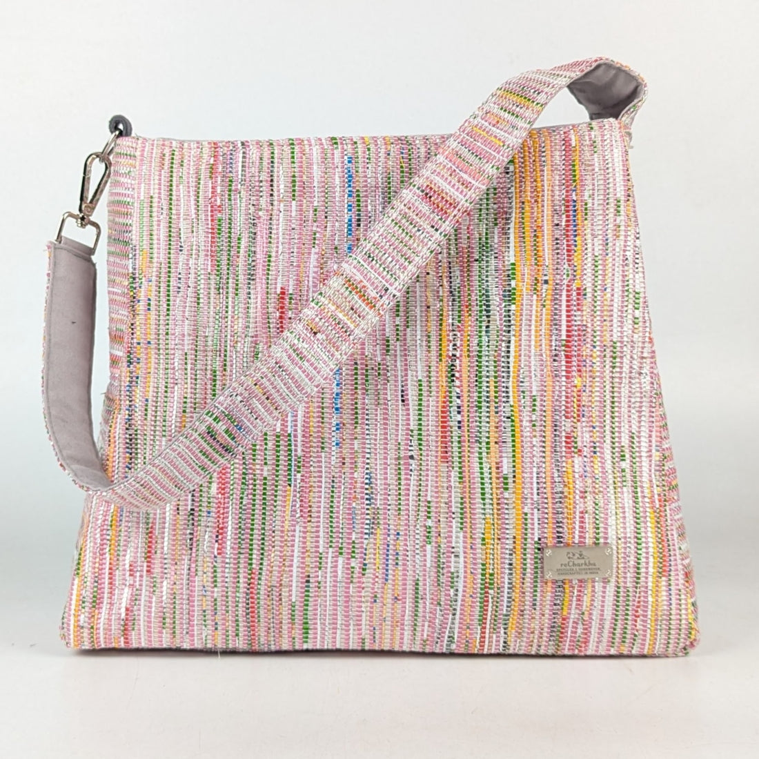 Upcycled Handcrafted Trapeze Tote (TT1125-001) PS_W