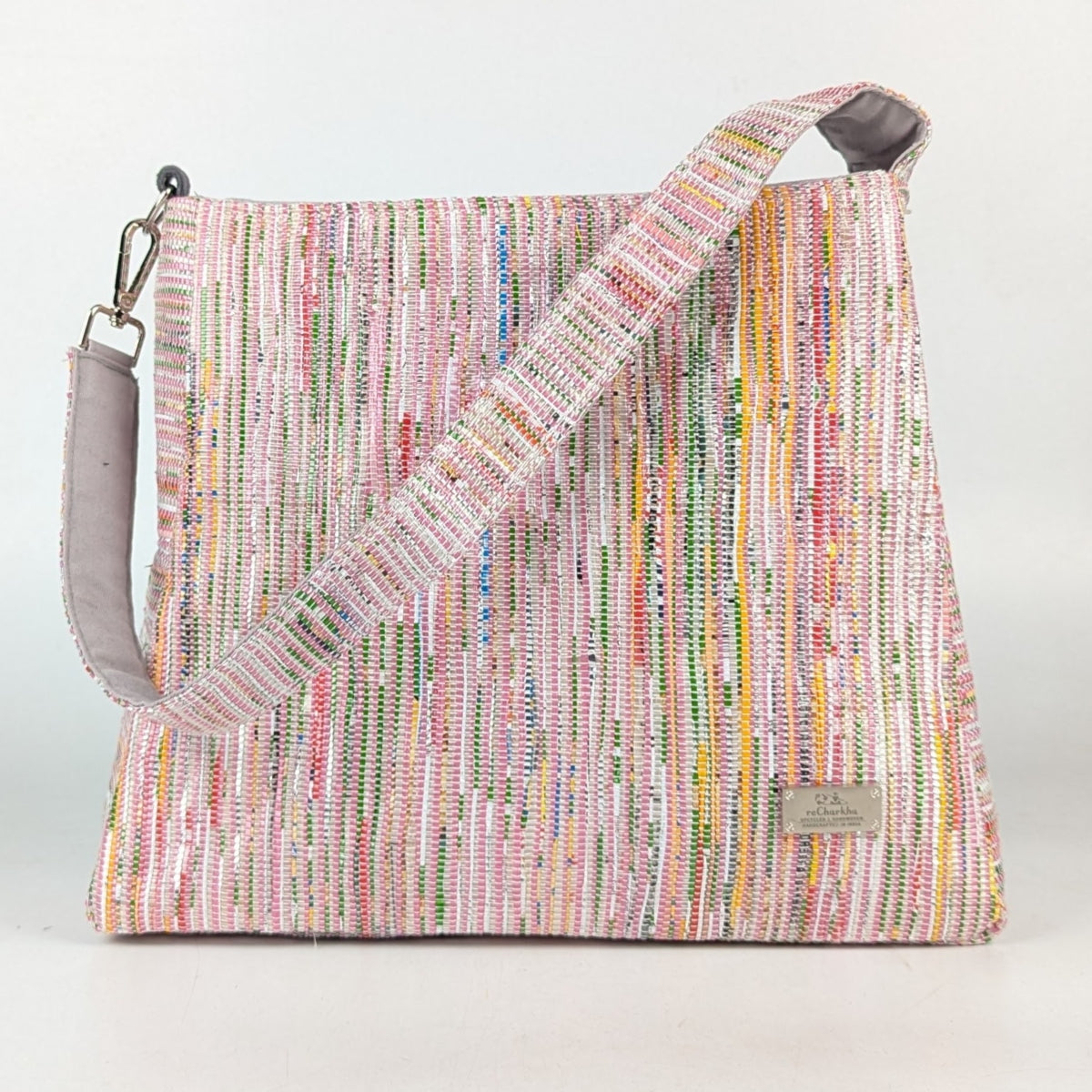 Upcycled Handcrafted Trapeze Tote (TT1125-001) PS_W