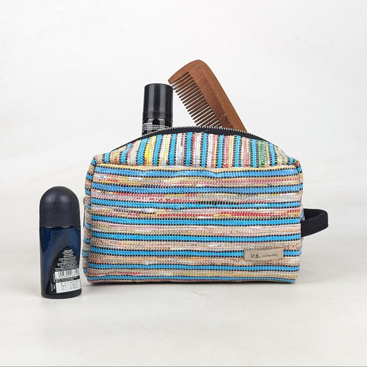 Upcycled Handcrafted Travel Pouch (TK0526-015) PS_W