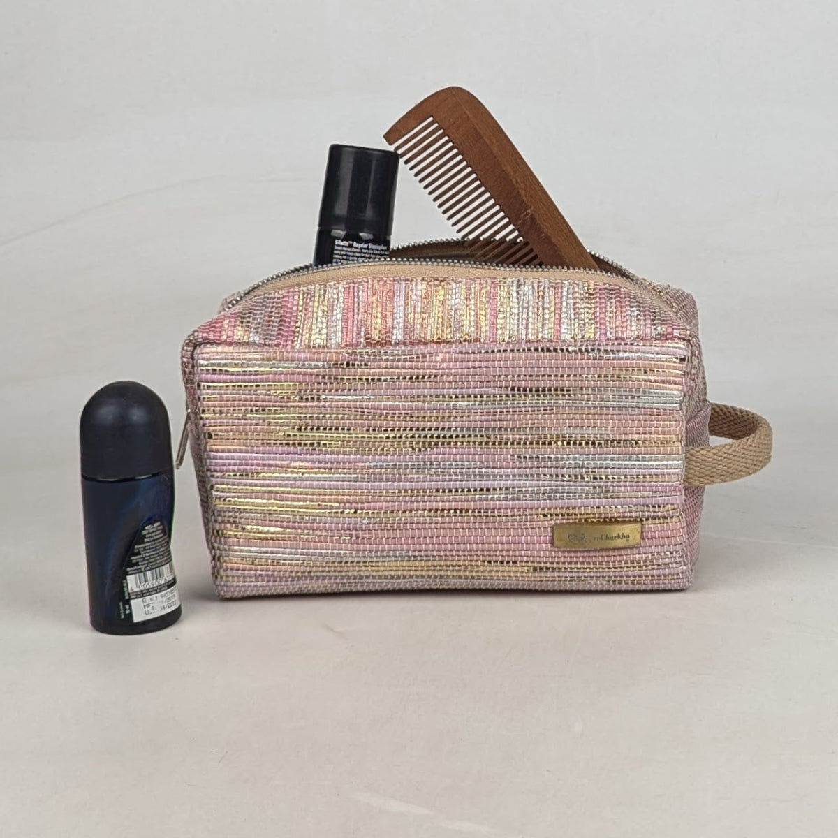 Upcycled Handcrafted Travel Pouch (TK0726-002) 