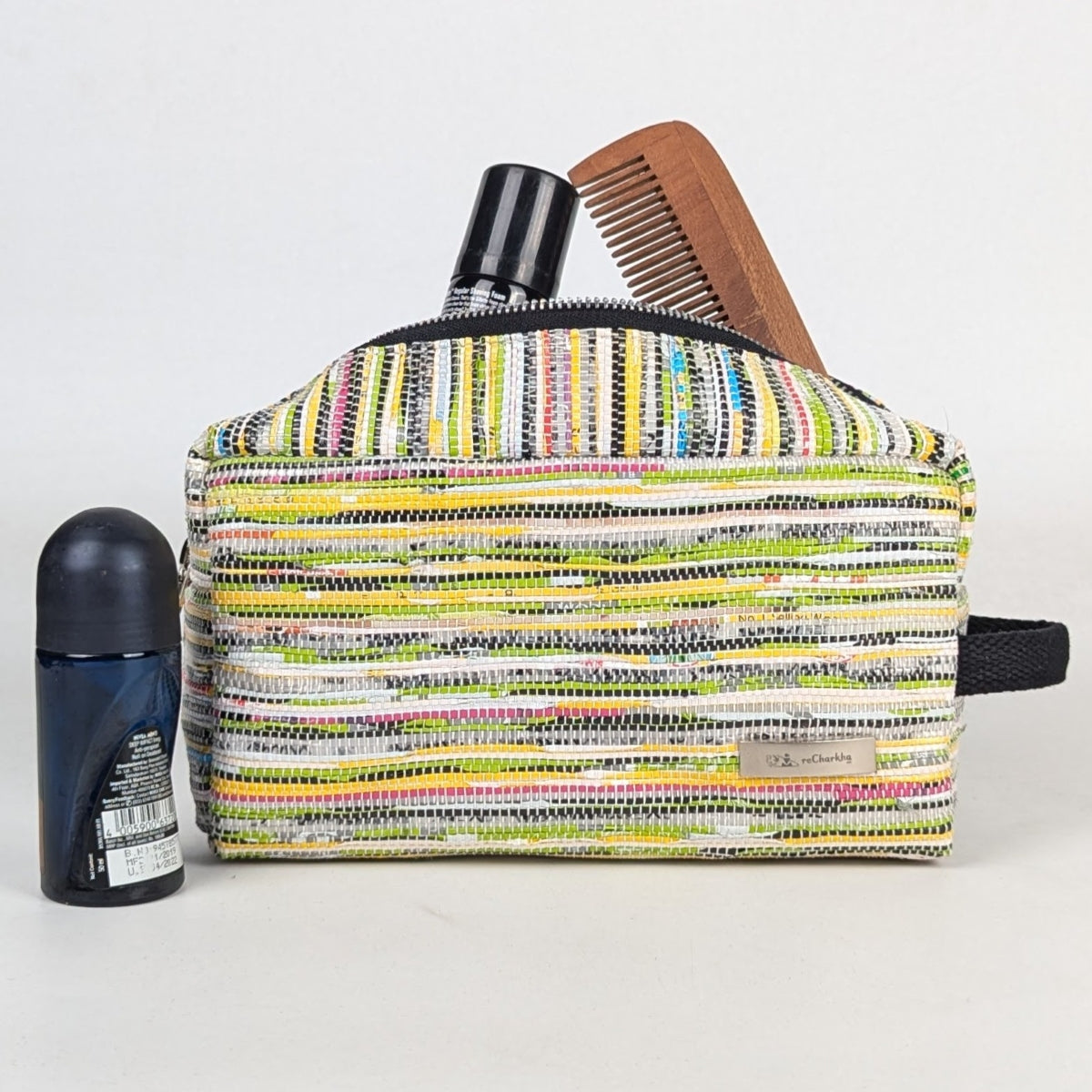 Upcycled Handcrafted Travel Pouch (TK1225-011) PS_W