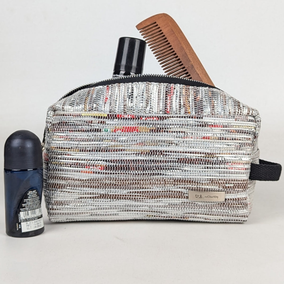 Upcycled Handcrafted Travel Pouch (TK1225-012) PS_W