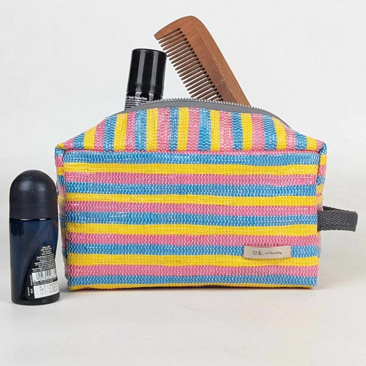 Upcycled Handcrafted Travel Pouch (TK1225-016) PS_W