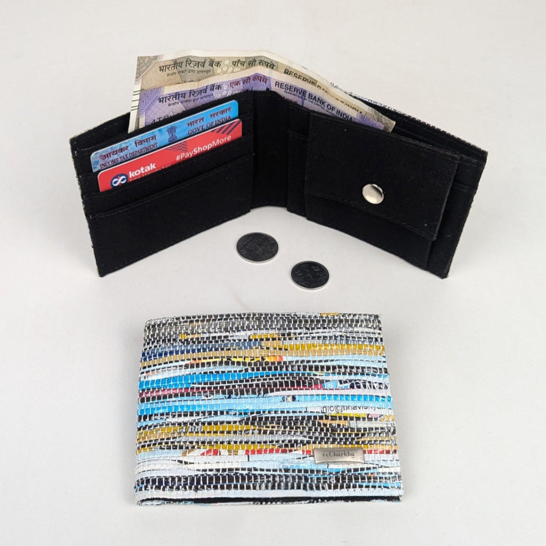 Upcycled Handcrafted Wallet (W0226-001) PS_W